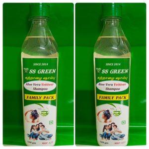 SS GREEN Aloe Vera Vettiver Shampoo Family Pack - 500gm